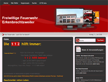 Tablet Screenshot of feuerwehr-erkenbrechtsweiler.de